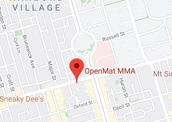 map location of OpenMat MMA