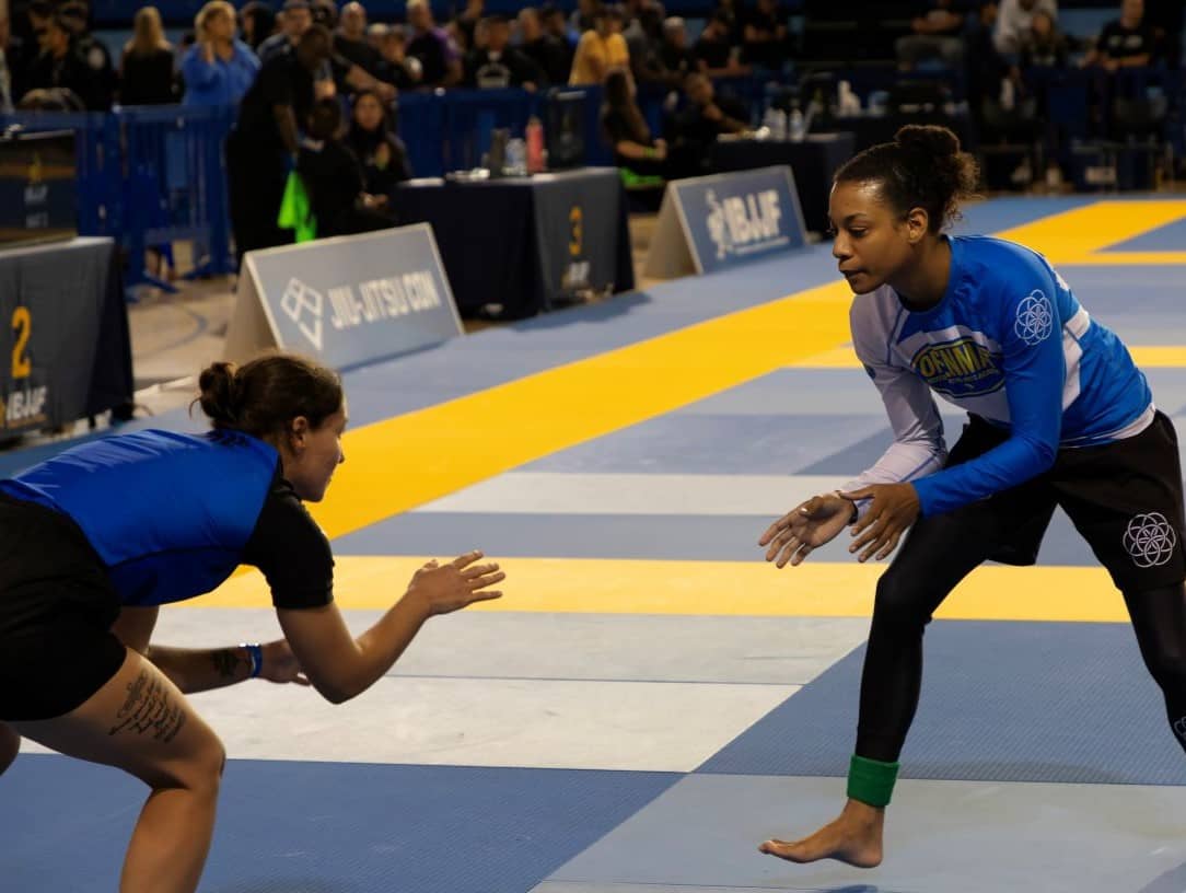 OpenMat competitor hand raised